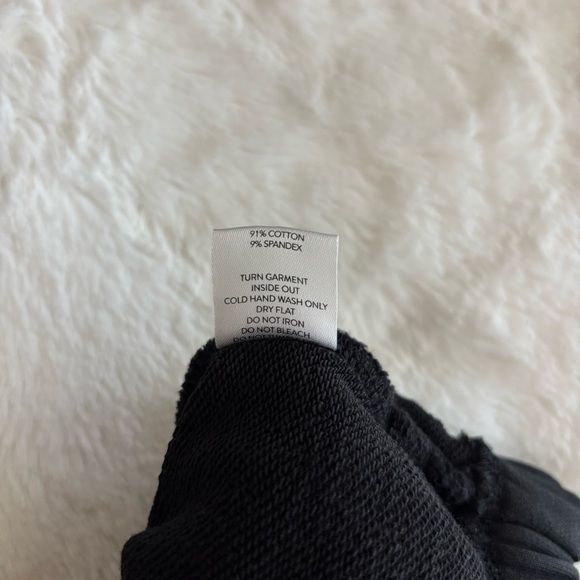 All Things Golden Sweat Shorts Size XS Black Cotton Stretch Loungewear Casual - Picture 10 of 10